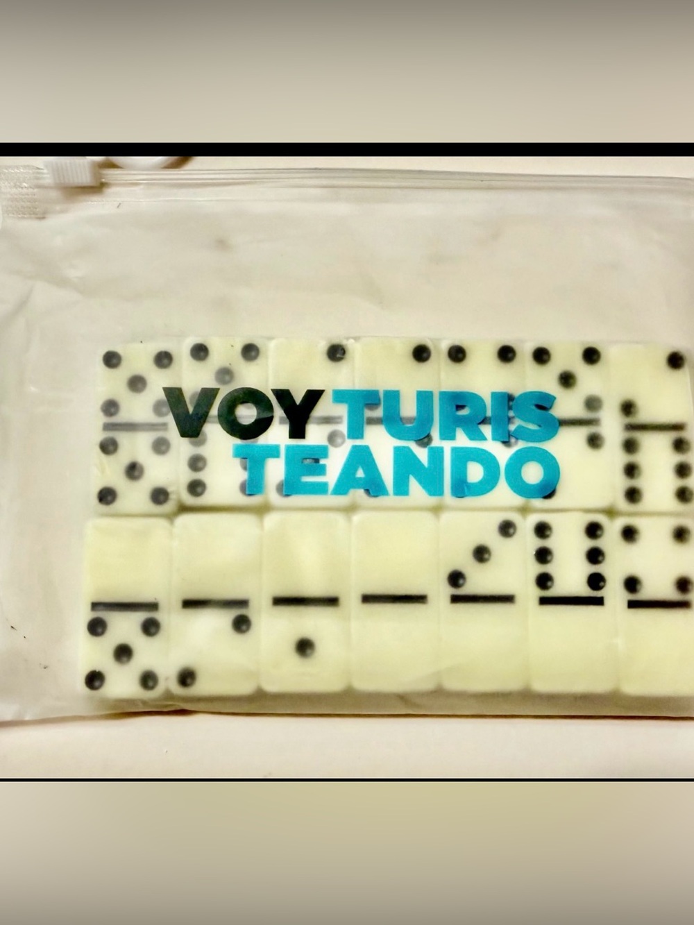 Voy TurisTeando 14 Domino (28 Tile) Game Set. NEW! Comes In The Pouch Pictured!